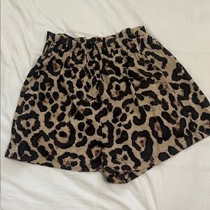 SHEIN High Waist Leopard Print Shorts